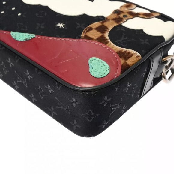 LOUIS VUITTON Monogram satin Noir M92275 shoulder bag 800000127335000 - Picture 10 of 12